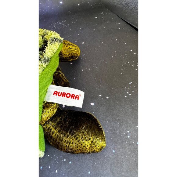 Aurora Realistic Green Turtle Sea Ocean 12" Plush Stuffed Tortoise Reptile Toy - Picture 4 of 8